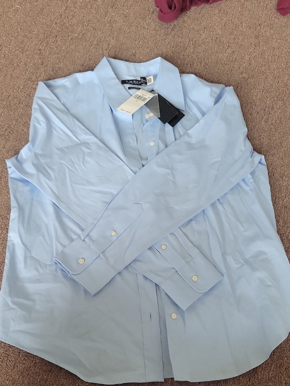 Lauren Ralph Lauren Light Blue Button-Down Dress Shirt
